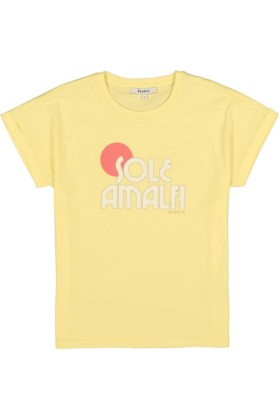 Garcia woman Q260001 t-shirt k/m geel