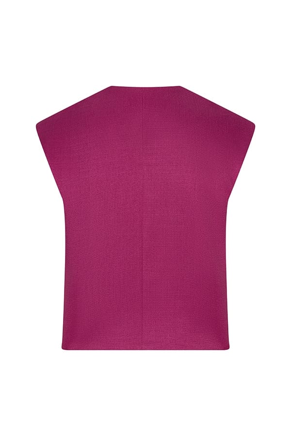 Lofty Manner Gilet Isla fuchsia – dames