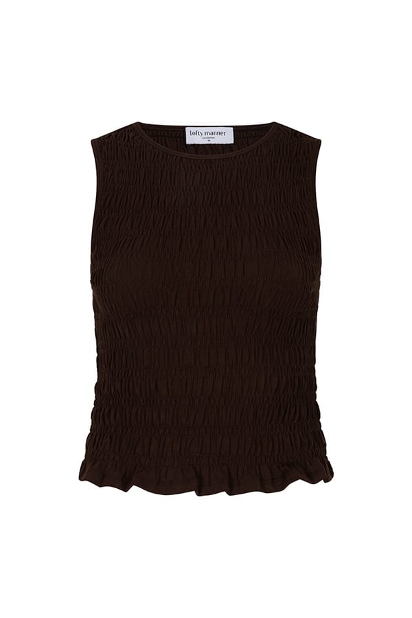 Lofty Manner Top Jacky - bruin dames singlet