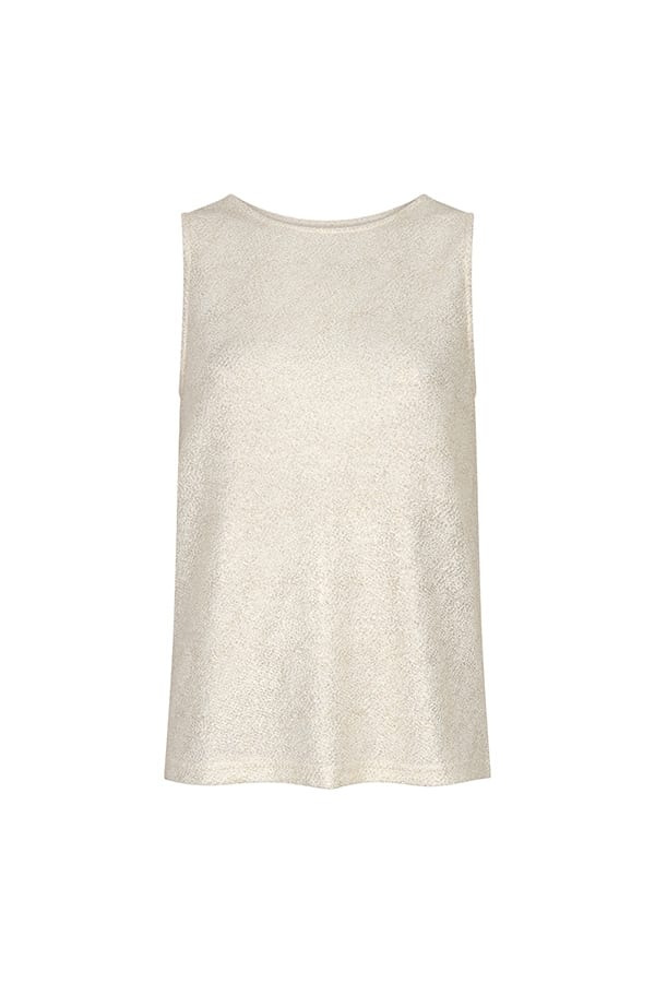 Lofty Manner Top Trixie – dames singlet in ecru dessin