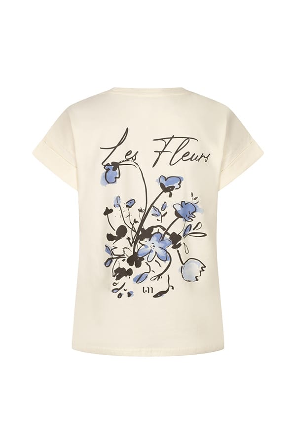 Lofty Manner T-shirt Billy wit dessin – dames - Off-white