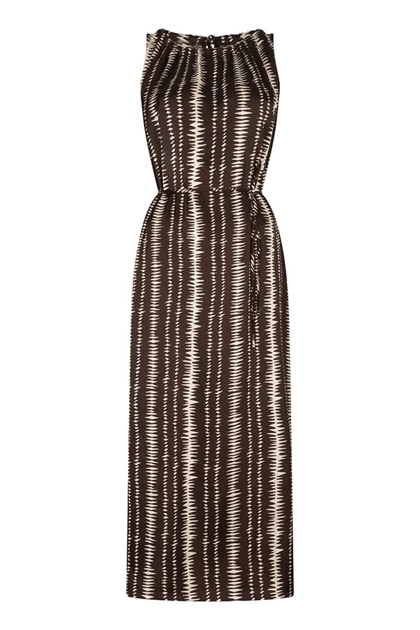 Lofty Manner RF25 - Dress Rox bruin dessin – damesjurk