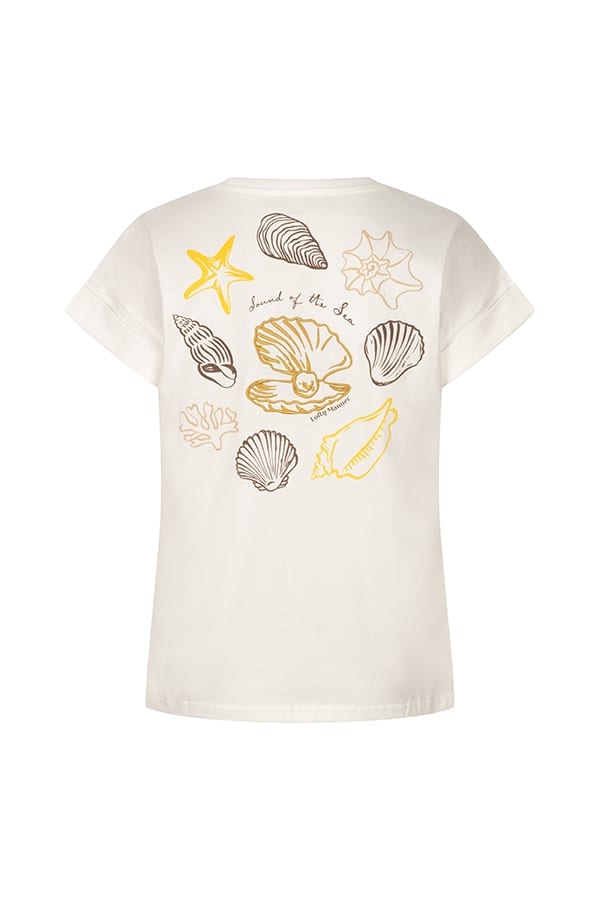 Lofty Manner RF10 - T-shirt Nora off-white – dames