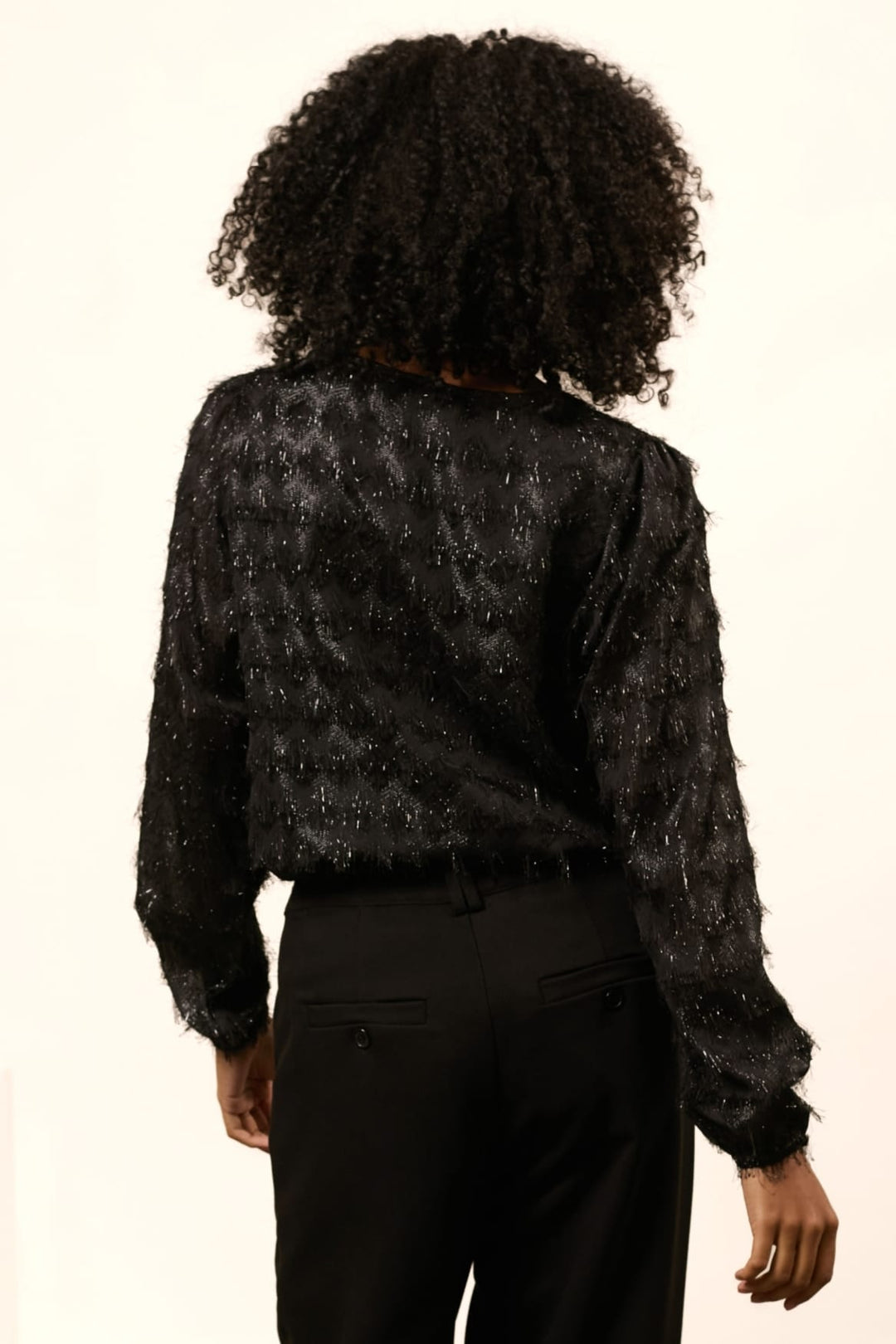 Lofty Manner Blouse Amara – dames top zwart