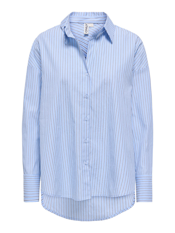 Only Oregon blouse blauw dessin – dames
