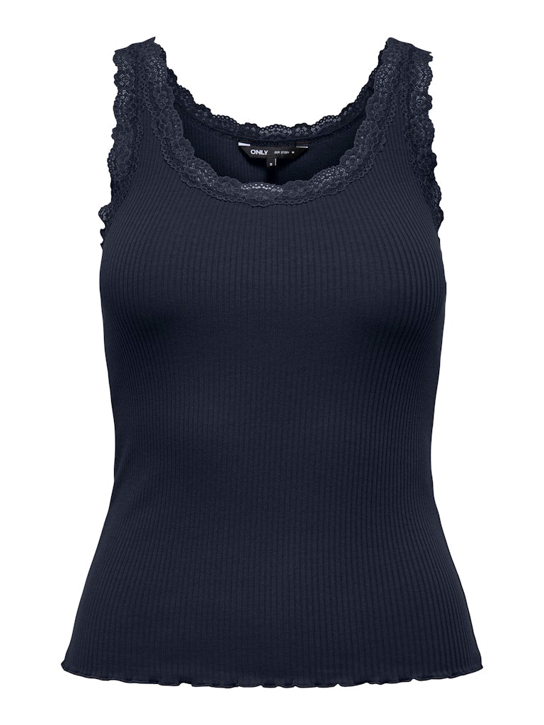 Only ONLSARA SHARAI tanktop navy – dames