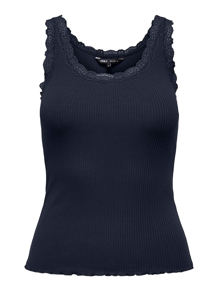 Only ONLSARA SHARAI tanktop navy – dames