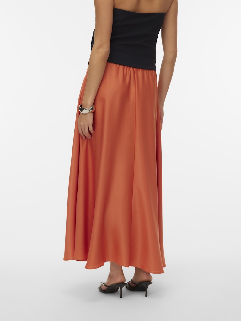VERO MODA 10345221 Mira rok maxi dames oranje