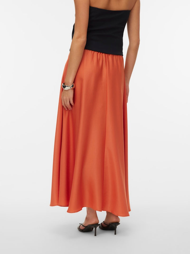 VERO MODA 10345221 Mira rok maxi dames oranje