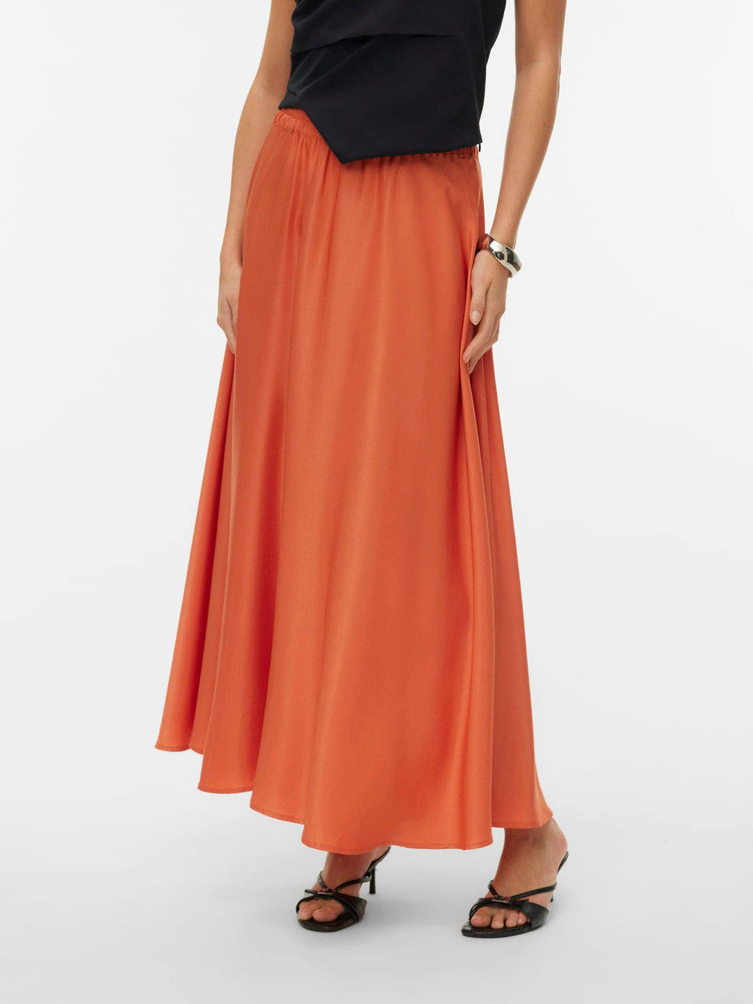 VERO MODA 10345221 Mira rok maxi dames oranje