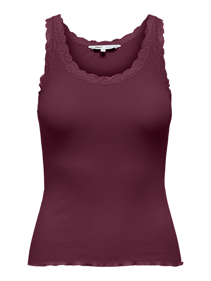 Only 15345994 sara singlet bordeaux – dames