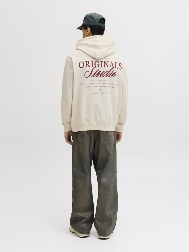Jack & Jones 12283054 Norrebro hoodie ecru – heren