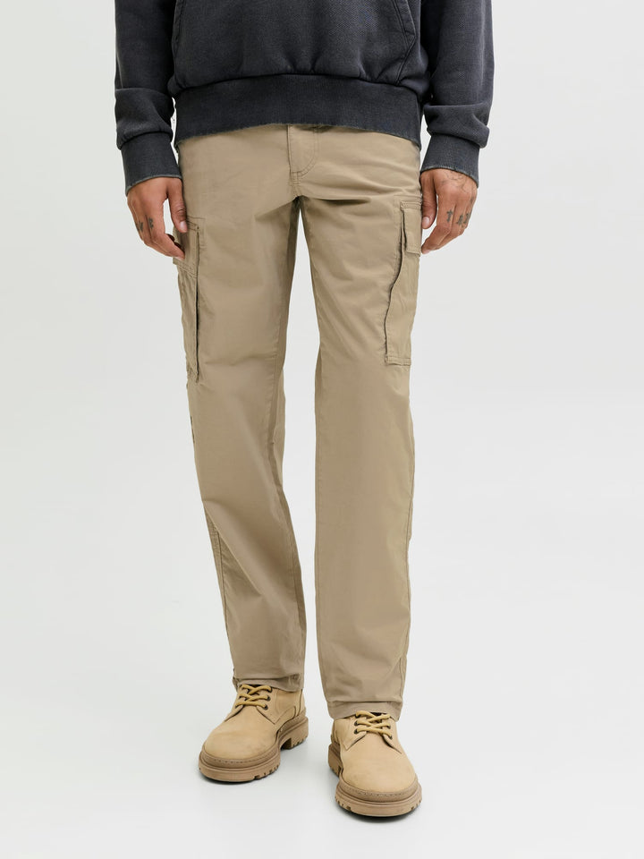 Jack & Jones JPSTKANE FRANK CARGO NOOS – lange broek heren - Zand - L34