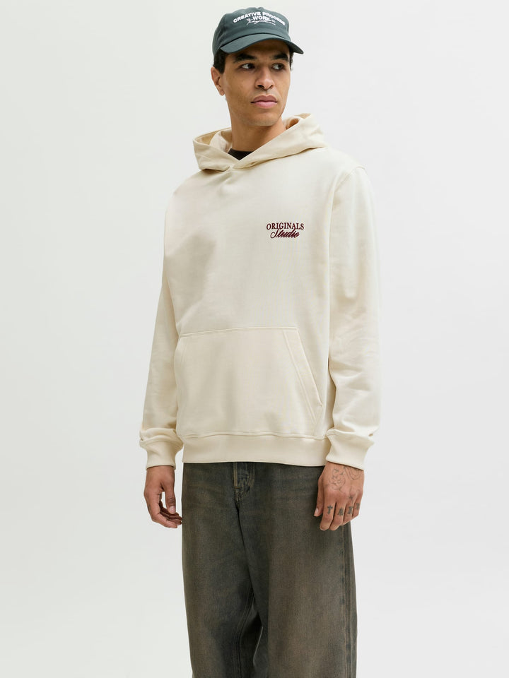 Jack & Jones 12283054 Norrebro hoodie ecru – heren