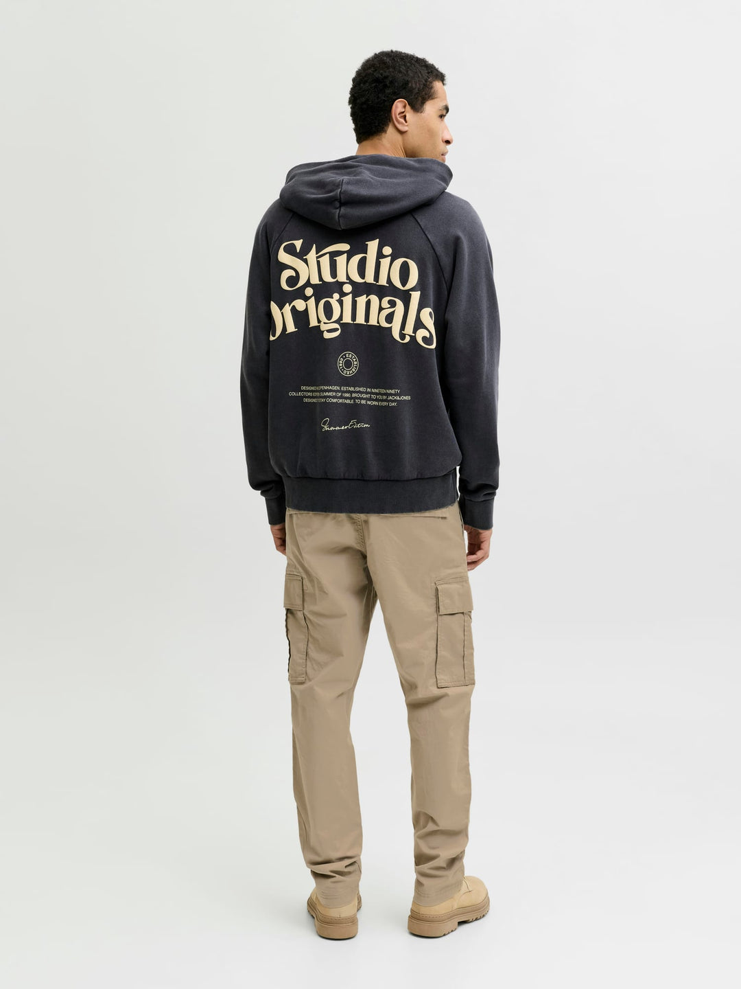 Jack & Jones JPSTKANE FRANK CARGO NOOS – heren lange broek - Zand - L32
