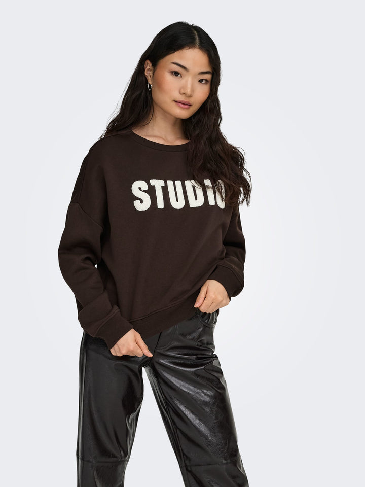Only 15254183 Sweat bruin – dames