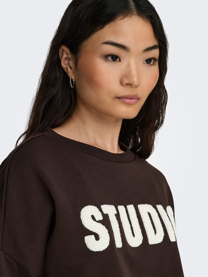 Only 15254183 Sweat bruin – dames