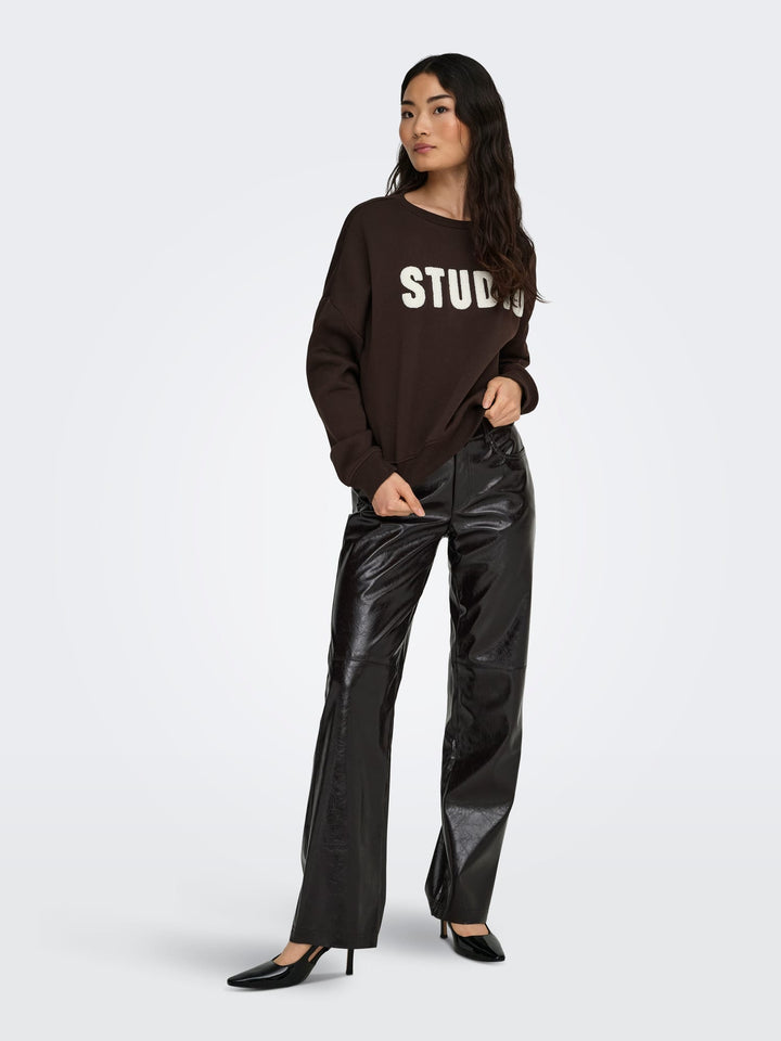 Only 15254183 Sweat bruin – dames