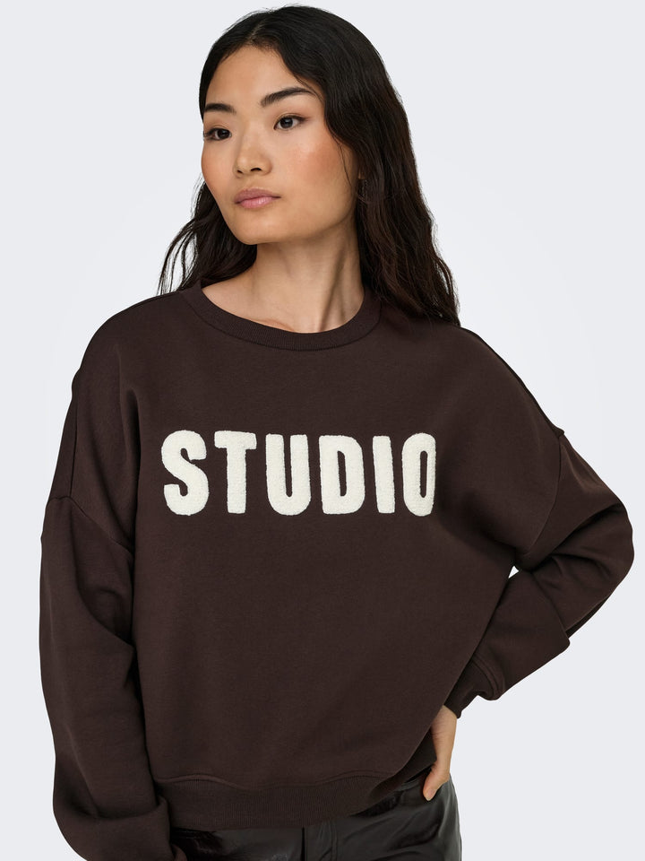 Only 15254183 Sweat bruin – dames