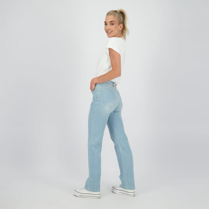 Raizzed Comfort straight Jeans Sarah – dames jeans - Blue Denim - L32