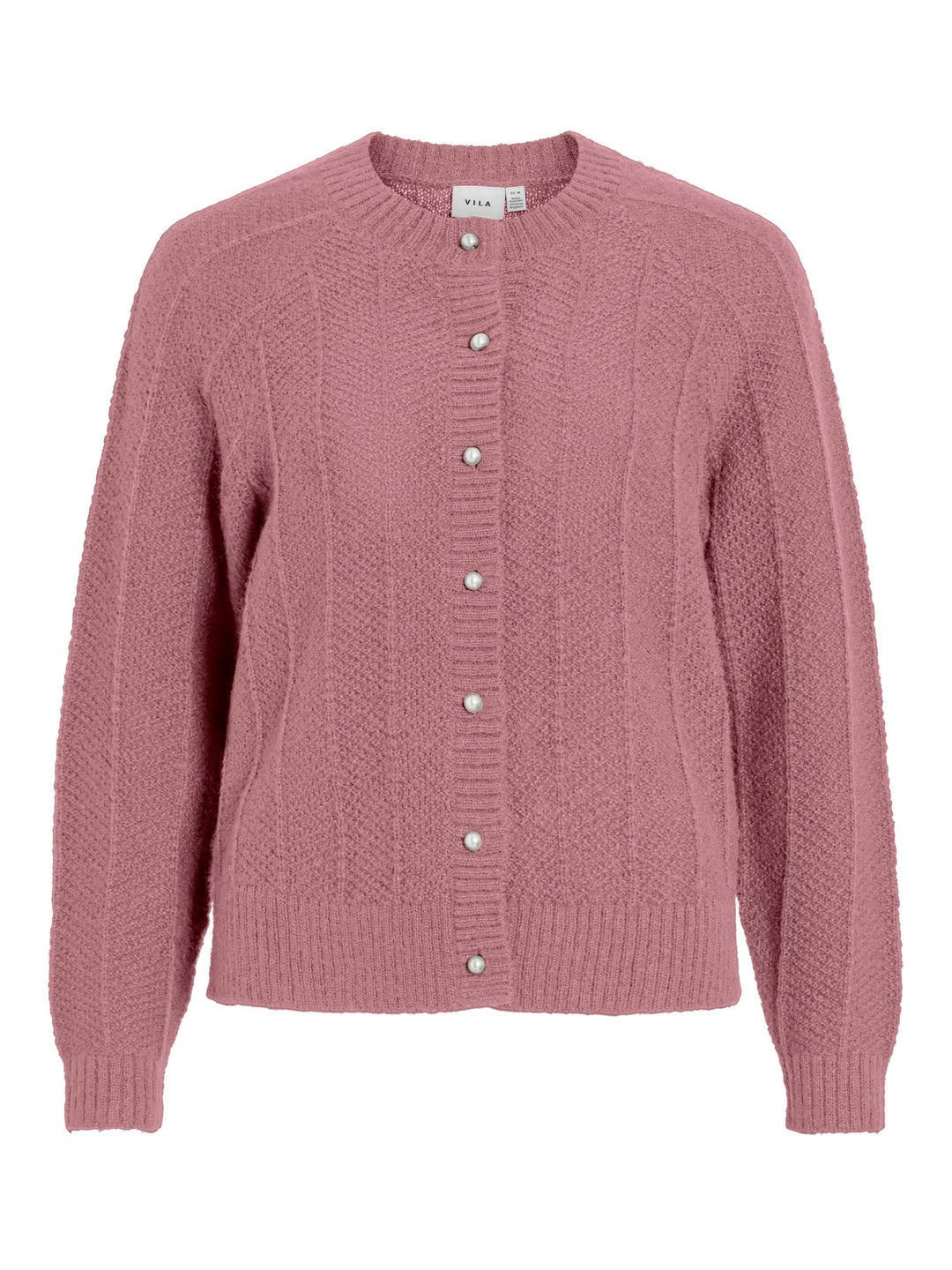 Vila 14116177 Tuli vest gebreid dames mauve