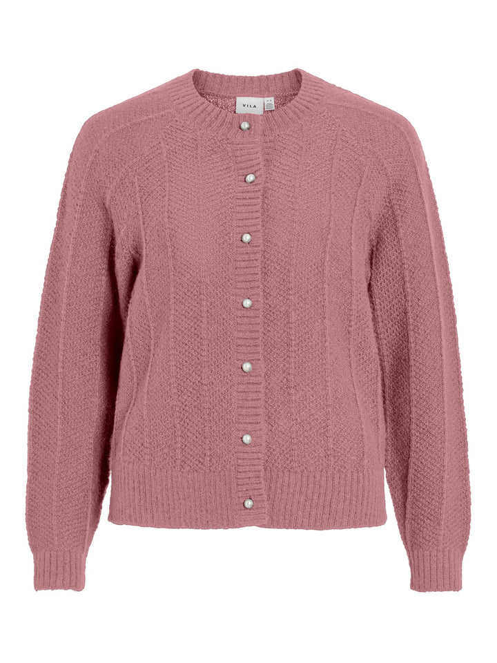 Vila 14116177 Tuli vest gebreid dames mauve