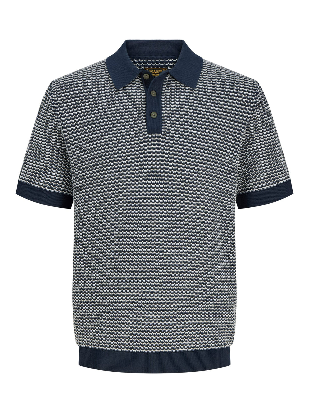 Jack & Jones Blukingsley polo k/m heren blauw dessin