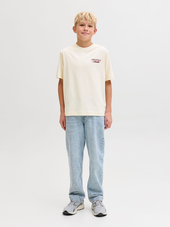 jack & jones kids 12284057 Norrebro T-shirt ecru
