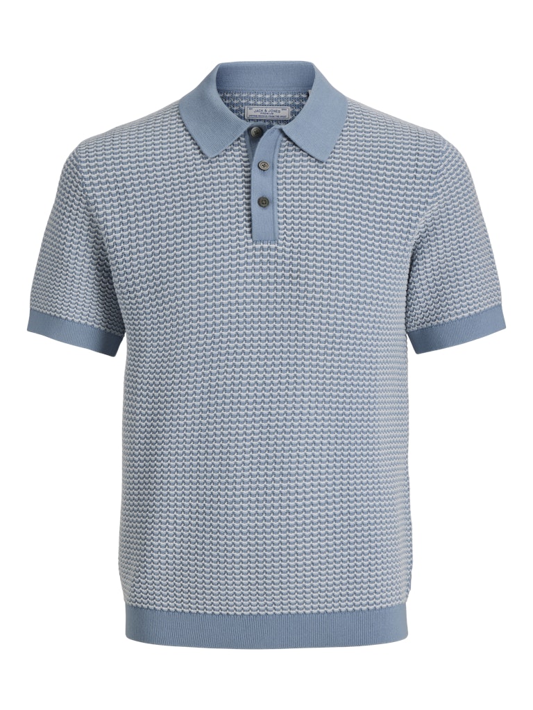 Jack & Jones Blukinsley polo k/m heren – blauw dessin