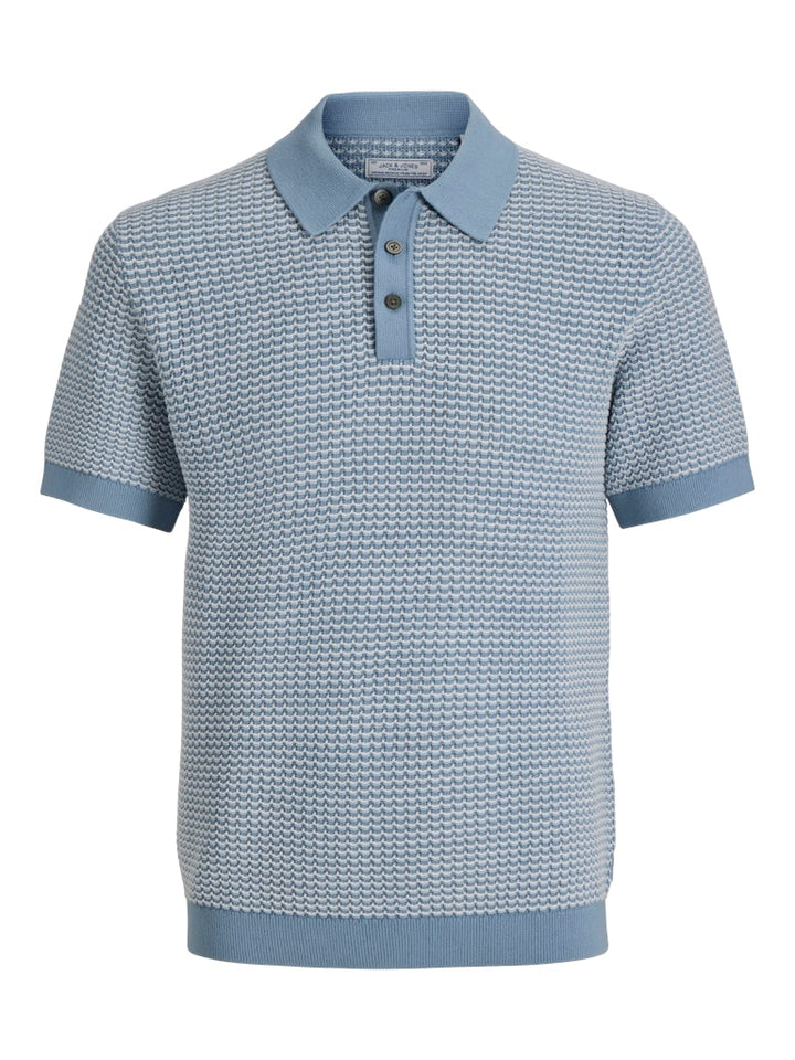 Jack & Jones Blukinsley polo k/m heren – blauw dessin