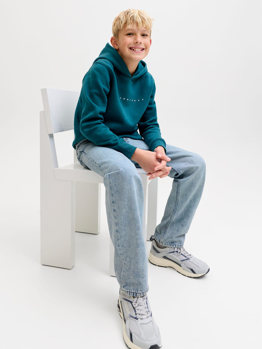 jack & jones kids 12289286 Chris jeans loose fit blue denim