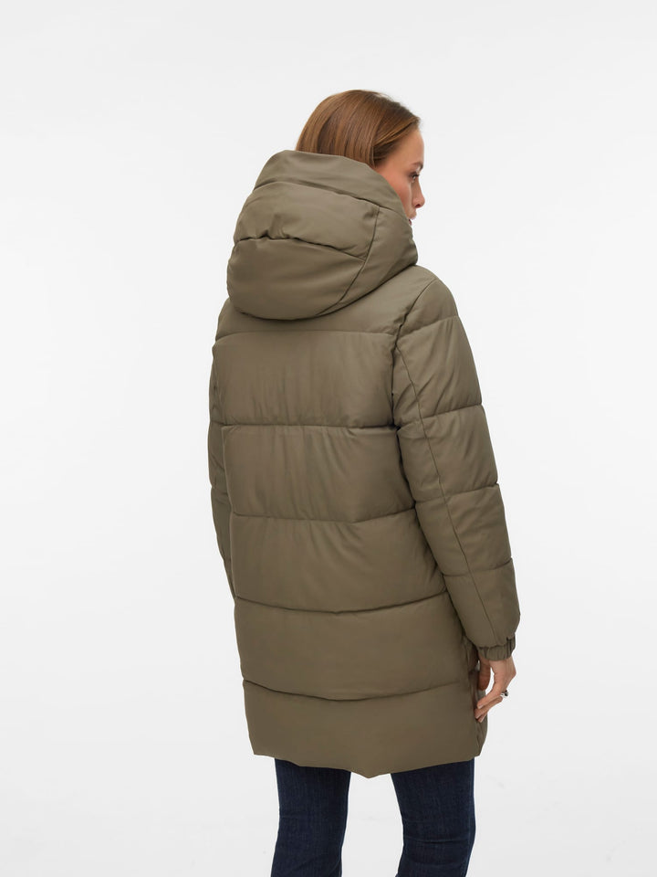 VERO MODA 10275292 Gretafie winterjas taupe – dames