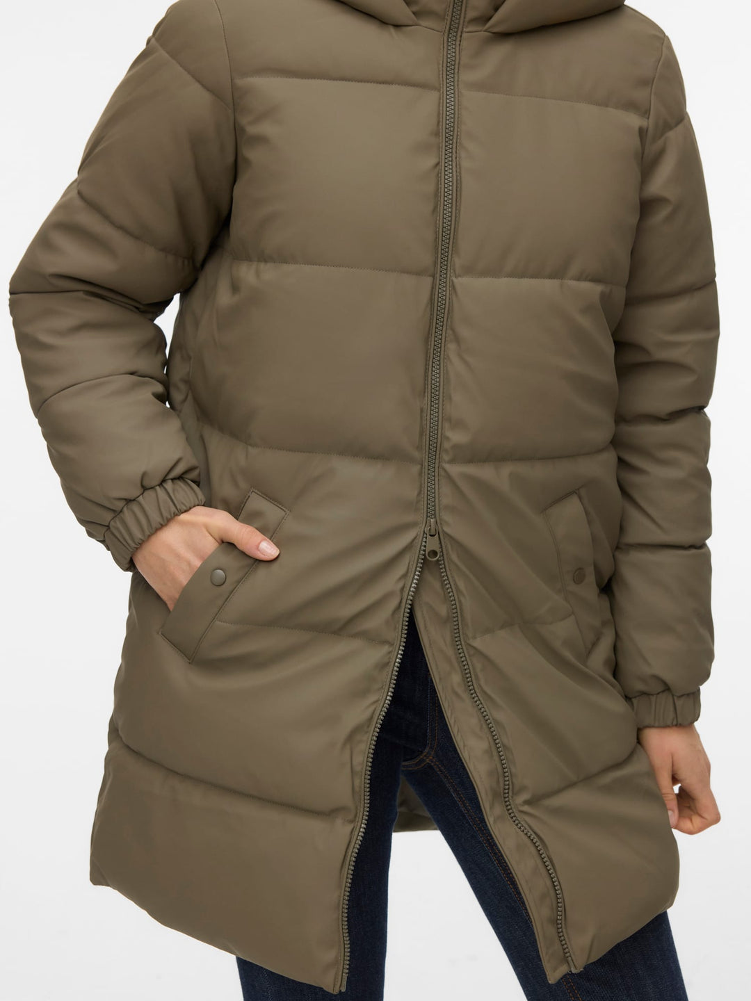 VERO MODA 10275292 Gretafie winterjas taupe – dames
