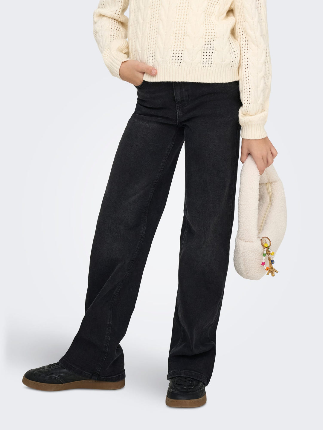 Kids Only Juicy jeans loose fit zwart denim – meisjes - Black Denim