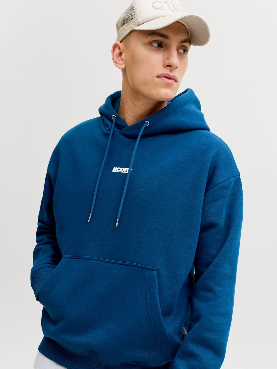 Jack & Jones 12290977 Club hoodie rafblauw – heren