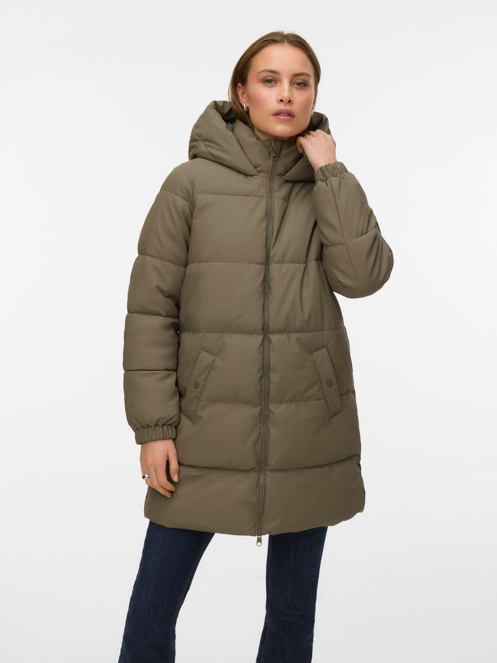 VERO MODA 10275292 Gretafie winterjas taupe – dames