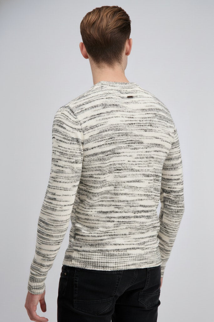 Gabbiano men 616262 niko trui ecru dessin – heren