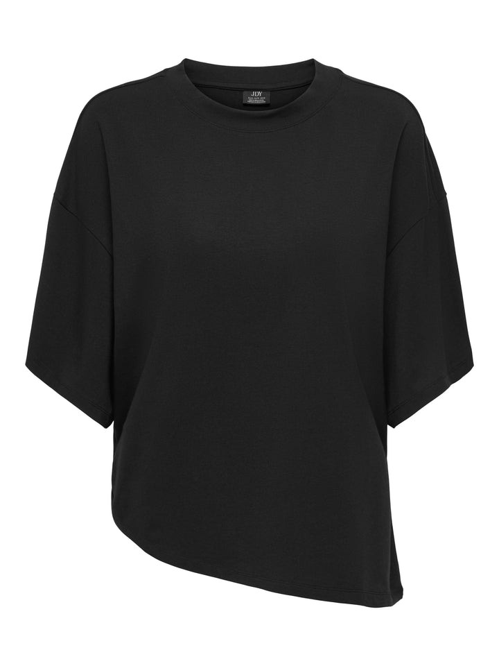 Jacqueline de Yong Yida asymmetrische top – dames - Zwart