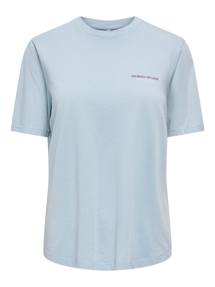 Only ONLLUCY MONJA S/S TOP lichtblauw – dames t-shirt