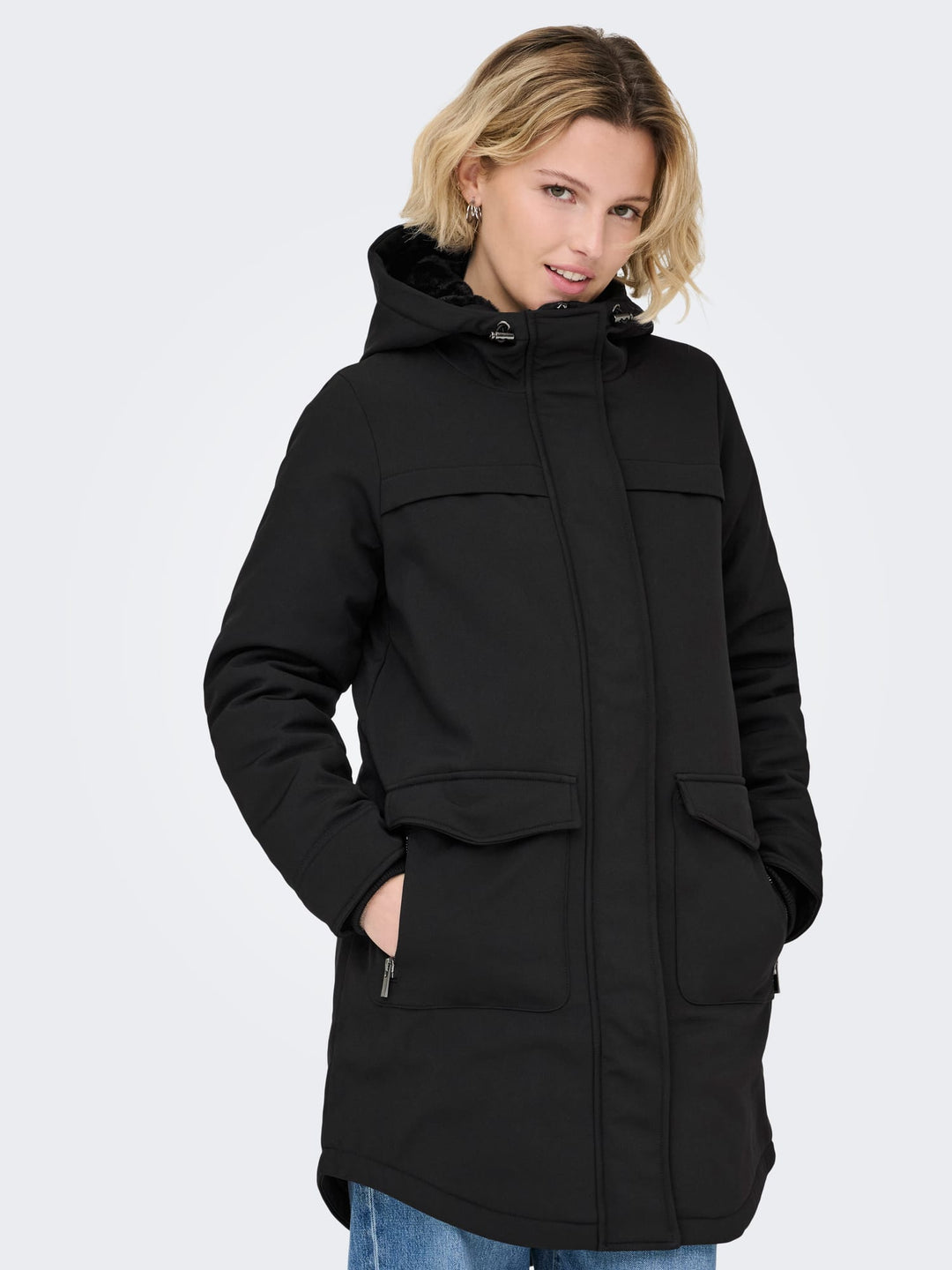 Only ONLmaastricht parka – dames winterjas zwart