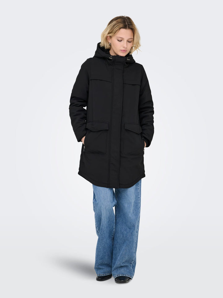 Only ONLmaastricht parka – dames winterjas zwart