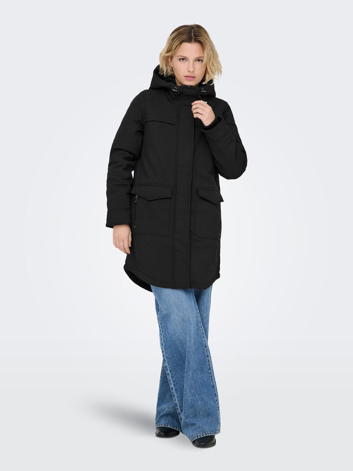 Only ONLmaastricht parka – dames winterjas zwart
