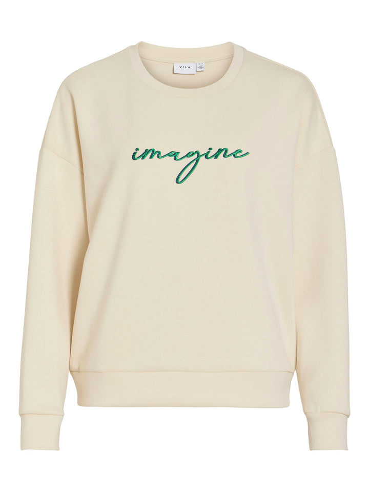 Vila 14112028 Siffi sweater dames beige