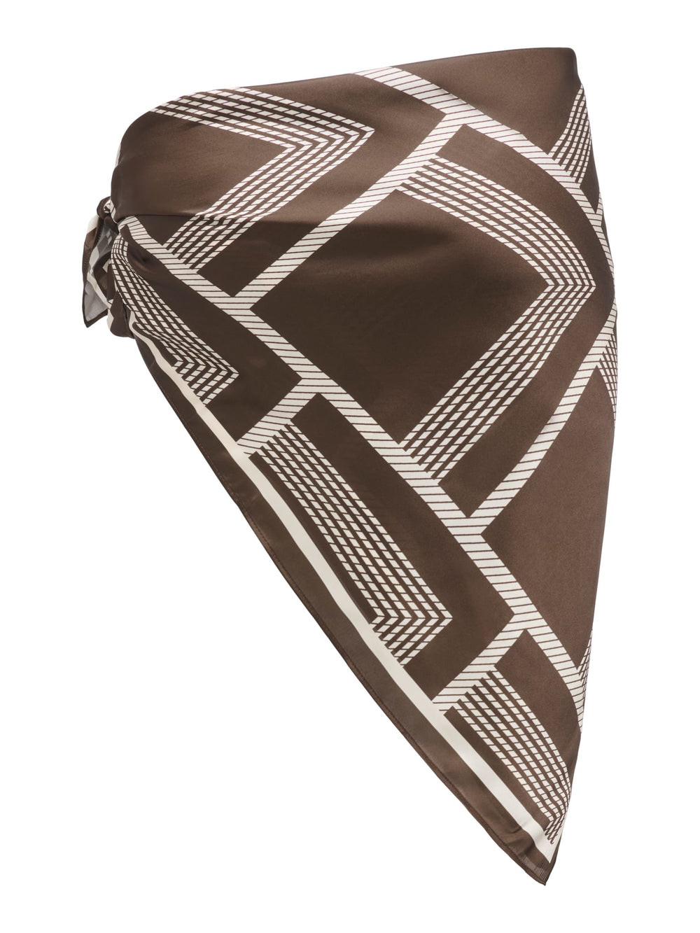 Only sjaal bandana bruin dessin – dames