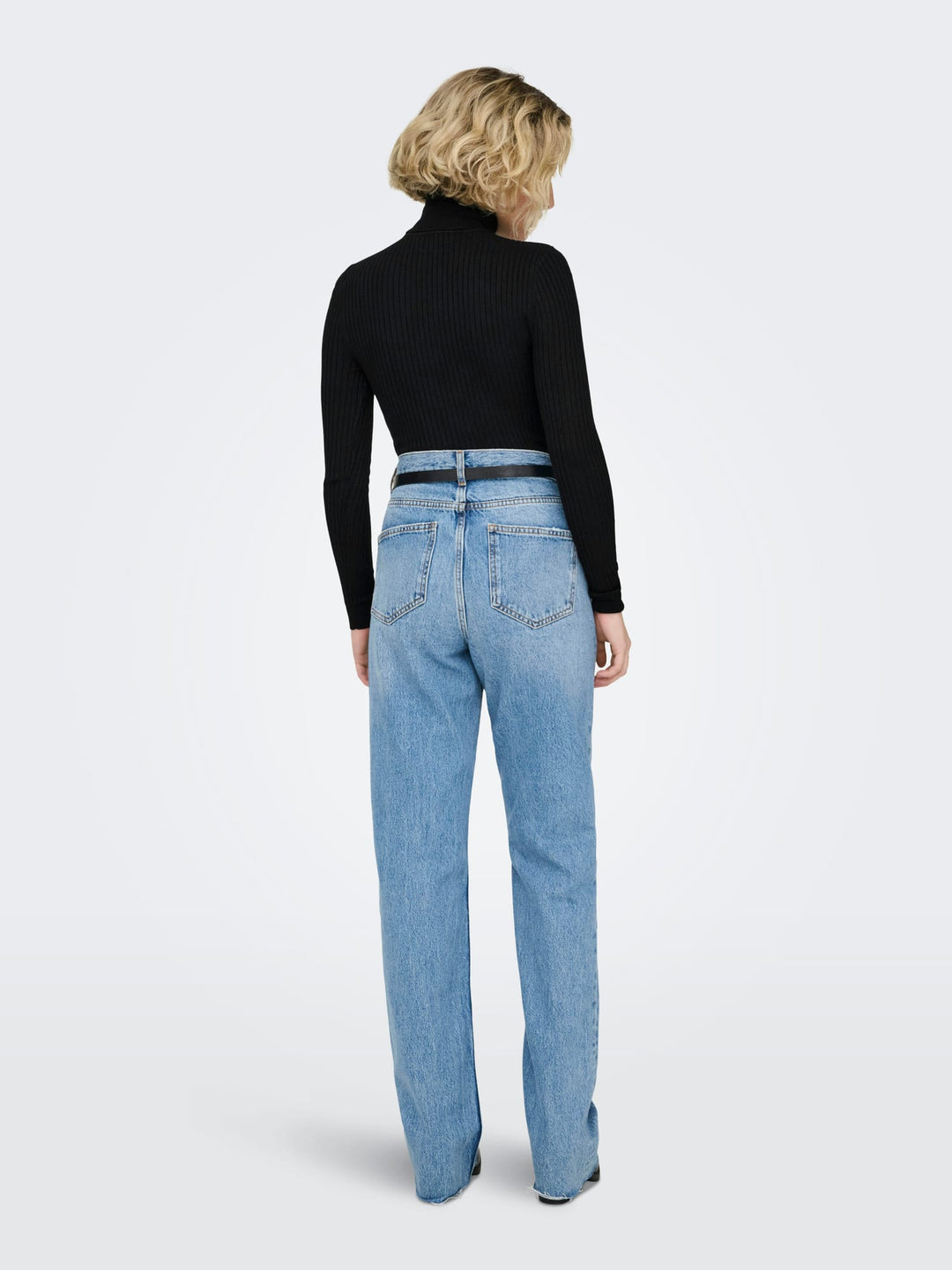 Only ONLKAROL L/S ROLLNECK PULLOVER – dames trui zwart
