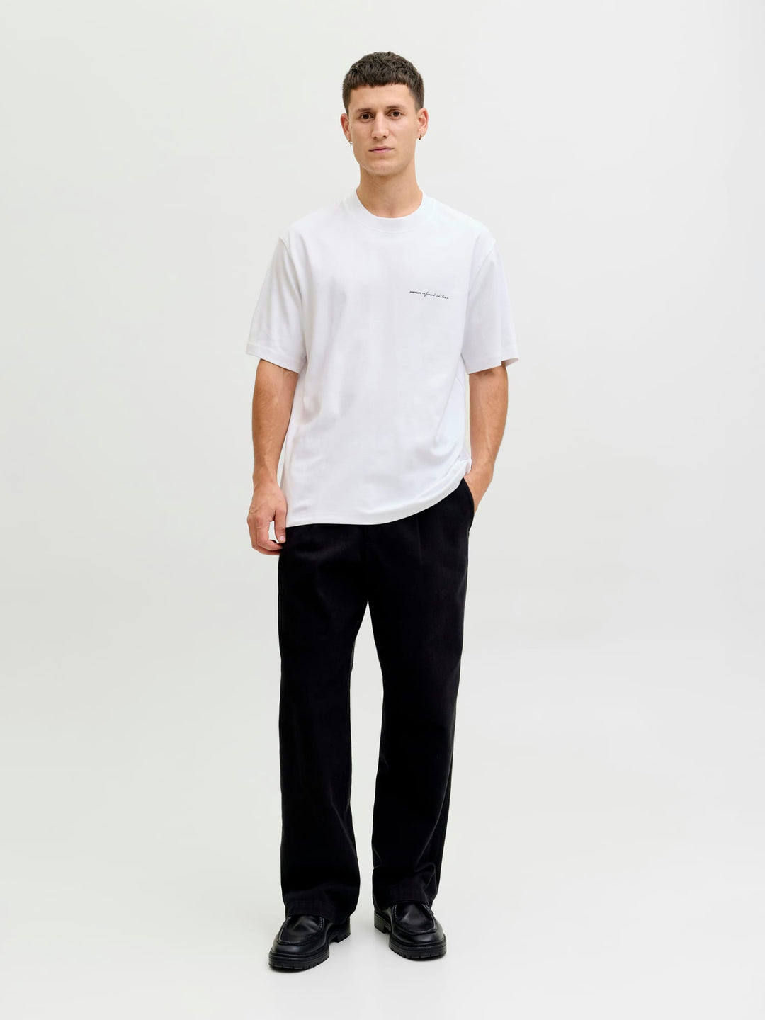 Jack & Jones T-shirt k/m heren wit – Blaowen