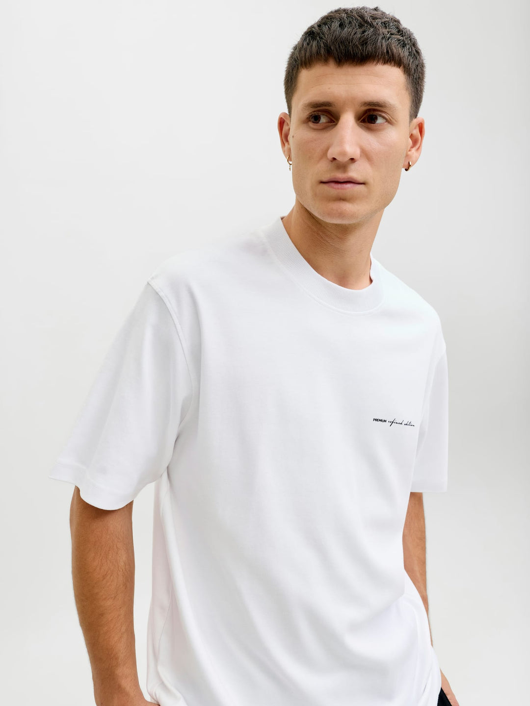 Jack & Jones T-shirt k/m heren wit – Blaowen