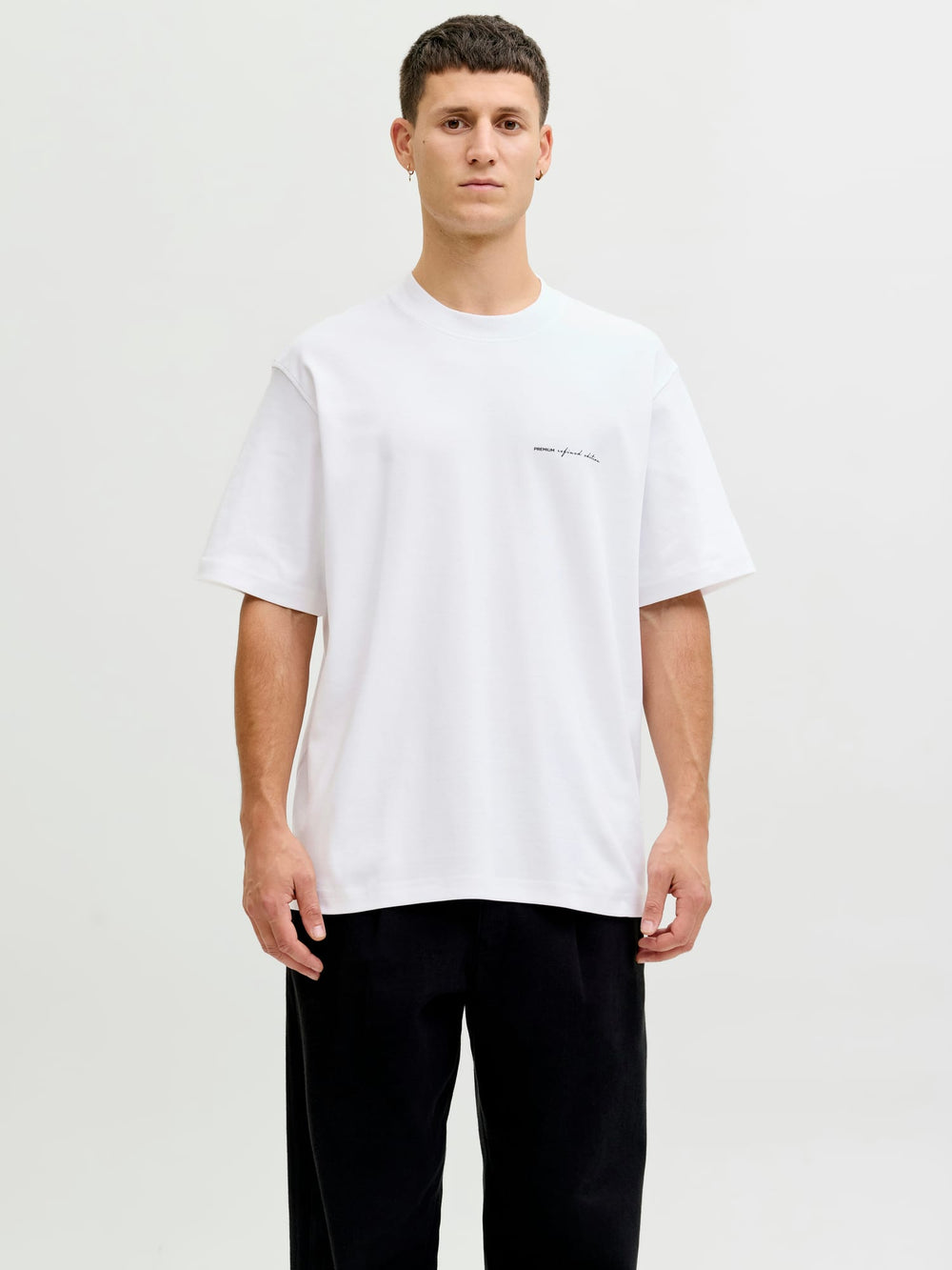 Jack & Jones T-shirt k/m heren wit – Blaowen