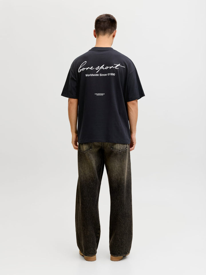 Jack & Jones 12292982 Dust T-shirt zwart – heren