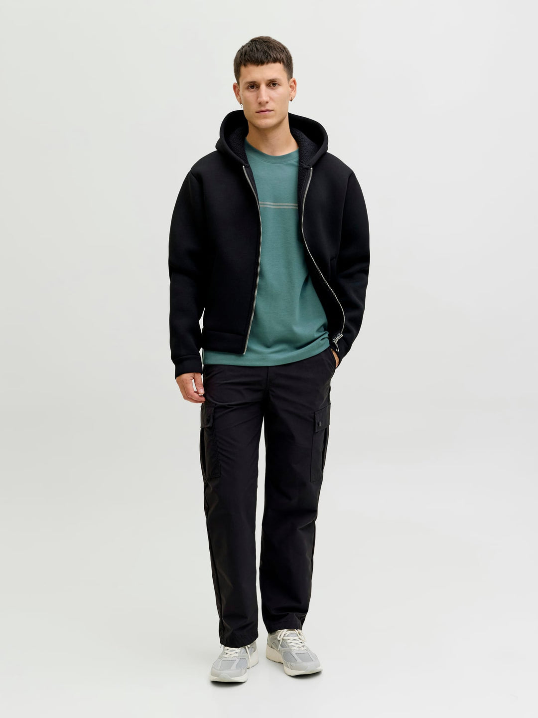 Jack & Jones Fusion T-shirt petrol blauw – heren